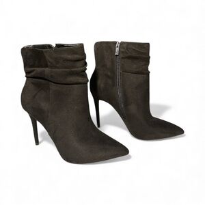 Jessica Simpson Black Stiletto Ankle Boots • Size 8.5 • 4” Heel